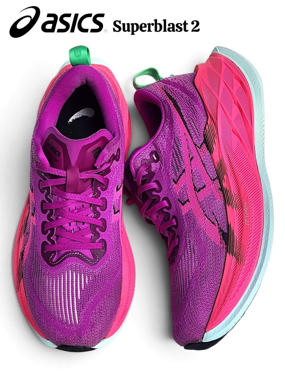 Asics Superblast 2 Women's Size 6.5 Purple Pink Running Cushioned Shoes Sneakers